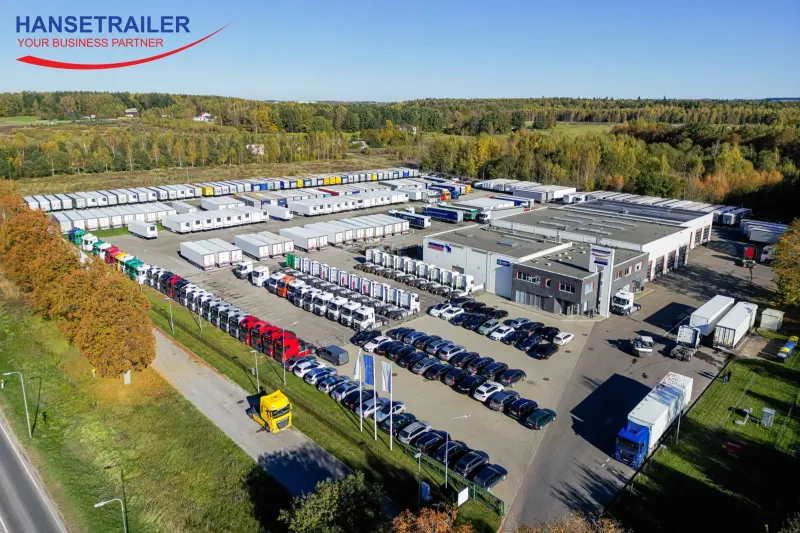 Hanse Trailer في Liepkalnio g. 200F، فيلنيوس، من الأعلى: نصف مقطورات التأجير والمركبات المعروضة للبيع والورشة